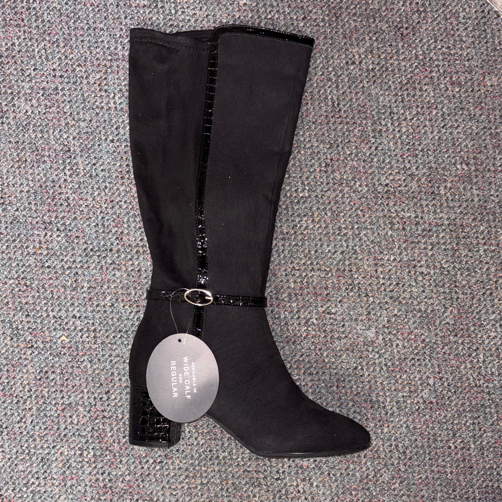 Jones New York Black Heeled Boots
